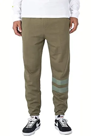 Hurley M Oceancare Block Party Fleece Spodnie, Ciemnozielone, L Mężczyźni, , L