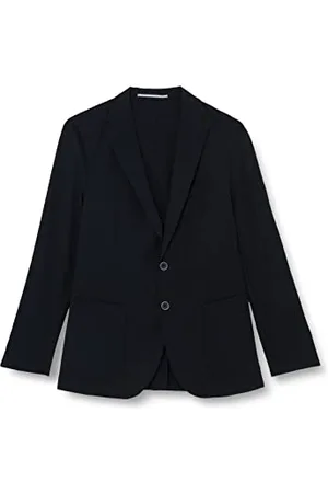 QS by s.Oliver Bernd Freier GmbH & Co. KG Męska marynarka, slim fit, niebieska, 54