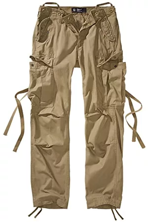 Brandit Kobieta Szerokie Nogawki - Damskie spodnie 11001, camel, 29, piaskowy, L