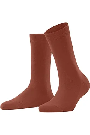 Falke Damska rodzinna bawełna wzmocnione skarpety damskie bez wzoru, oddychające, jednokolorowe, przyjazne dla środowiska, 1 para skarpetek, , 35-38