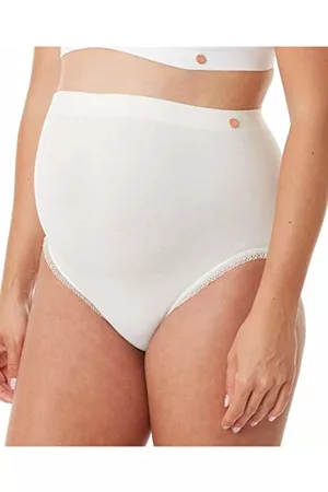 Cache Coeur Kobieta Akcesoria - Maska ciążowa Maxi bezszwowe majtki ciążowe organiczne różowe, Naturalny, XL