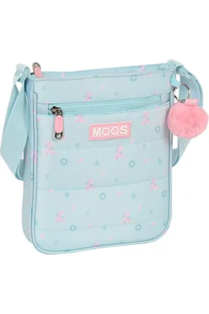 MOOS M431, Kieszeń zewnętrzna, Teczka, Obudowa na messenger, Wygodna i wszechstronna, Jakość i wytrzymałość, 21x4.5x25 Unisex dzieci, Turkusowy, Standardowy, , Estándar