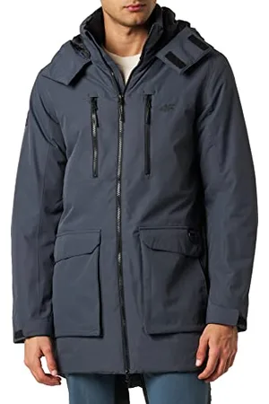 4F Męska kurtka męska KUM001 Dżinsy, , XL, , XL