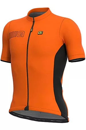 Alé Mężczyzna Sportowe Topy i T-shirty - SS Solid Color Block Koszulka męska, Pomarańczowy fluorescencyjny, M