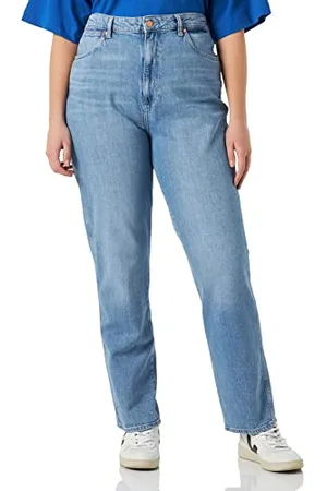 Wrangler Damskie dżinsy Mom Straight, , 26W / 32L