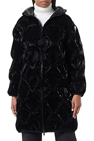 Moschino Technical Fabric Thermo Quilted with Hearts. Kurtka damska, , 38
