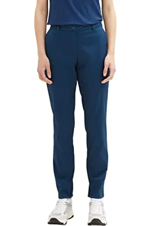 TOM TAILOR Damskie spodnie chinosy, krój slim fit, , 36W / 32L