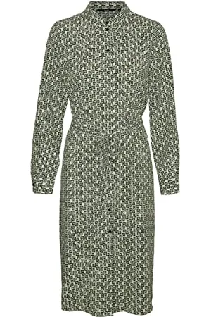 VERO MODA Vmnya Catch Ls Calf Shirt Dress WVN sukienka damska, , M