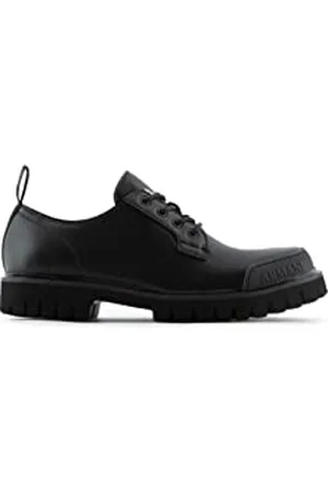 Armani Exchange Męski styl angielski, gruba gumowa podeszwa, tylna taśma z logo Oxford, , 44 EU