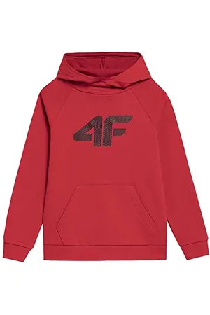 4F Sweatshirt M220 Kolor Czerwony Męski Rozmiar 128, , 128