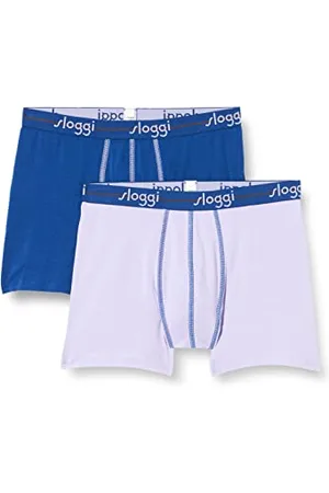 Sloggi Men Męskie spodenki Start C2P Box, Lilac-Dark Combination, 4 (2 sztuki)