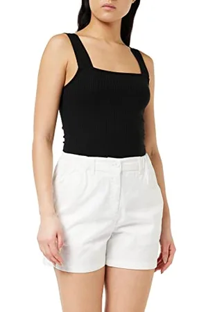 French Connection Damskie spodenki Vaughn Cotton City na co dzień, białe, 10, , 36