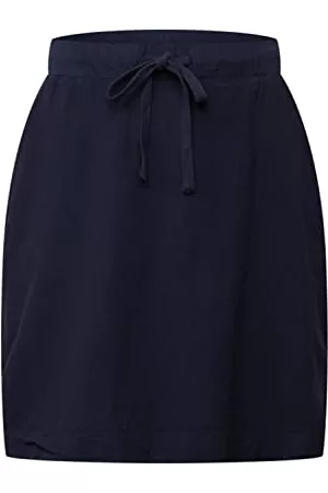 KAFFE Curve Kobieta Spódnice midi - Women Skirt Just Above Knee Plus Size, Północ morska