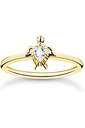 Thomas Sabo Pierścień żółw srebrny pozłacany TR2401-414-14-50