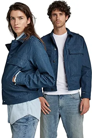 G-Star RAW Męska kurtka dżinsowa z klapką, , M