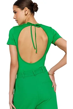Trendyol Damskie gładkie dzianinowe body, , S, , S