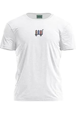Bona Basics Druk cyfrowy, męska koszulka podstawowa,%100 bawełna, biała, na co dzień, męskie topy, rozmiar: XL, , XL