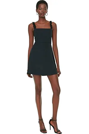 Trendyol Damska sukienka mini Basic Regular Woven, , 60