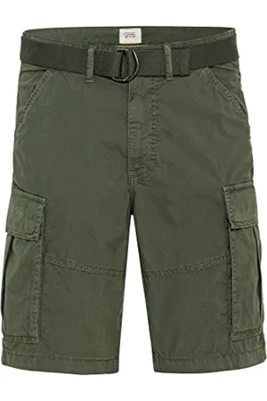 Camel Active Męskie spodenki cargo regular fit Houston z plecionym paskiem Cargo, , 30W