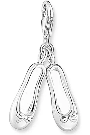Thomas Sabo Damen-Charm-Anhänger Ballerinas Sterling-Silber mit Karabinerverschluss 0107-001-12