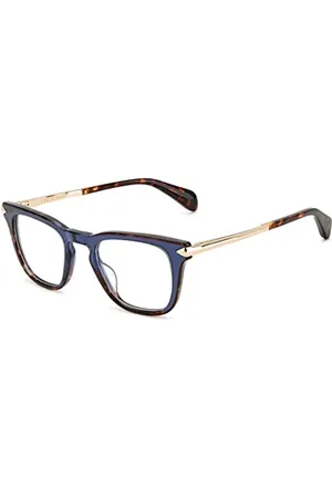 RAG&BONE Męskie okulary przeciwsłoneczne Rnb7048, niebieskie/brązowe (Blue Havana), 48