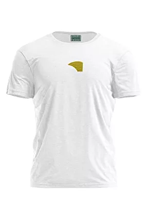 Bona Basics Mężczyzna Sportowe Topy i T-shirty - Druk cyfrowy, męska koszulka podstawowa,%100 bawełna, biała, na co dzień, topy męskie, rozmiar: S, biały, S