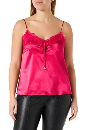 Pinko Damski podkoszulek Tremante, rozciągliwy satynowy top, , 12 (M), , 70
