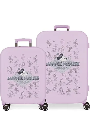 Disney Minnie Happiness Zestaw walizek 55/70 cm Twarde mocowanie ABS Wbudowany 116L 7,54 kg 4 koła Podwójne bagaż ręczny, , Set de maletas, Zestaw walizek