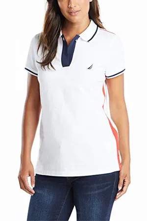 Nautica Damska koszulka polo Toggle Accent Short Sleeve Soft Stretch Cotton Polo Shirt, , XS