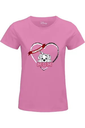 Disney "101 Dalmatyńczyków - Pawsome Mama" WODALMATS011 Koszulka damska, różowa, rozmiar S, , S