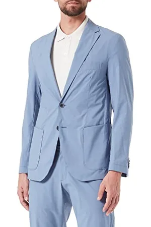 QS by s.Oliver Bernd Freier GmbH & Co. KG Męska marynarka, slim fit, niebieska, 56, , 56