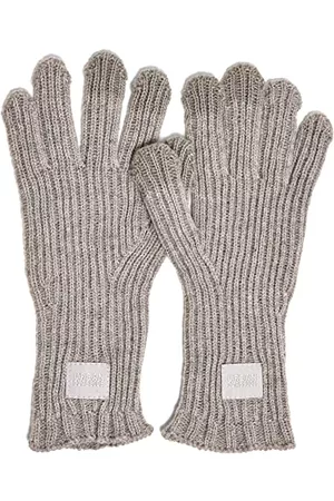 Urban classics Rękawiczki z Dzianiny - Unisex Knitted Wool Mix Smart Gloves rękawiczki, Heathergrey, L/XL