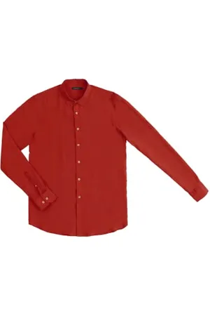 GIANNI LUPO GL7677S-S23 koszula, czerwona, M Man, czerwona, , XS-3XL