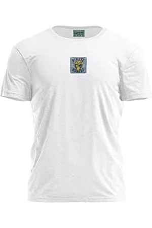 Bona Basics Druk cyfrowy, męska koszulka podstawowa,%100 bawełna, biała, na co dzień, męskie topy, rozmiar: XL, , XL