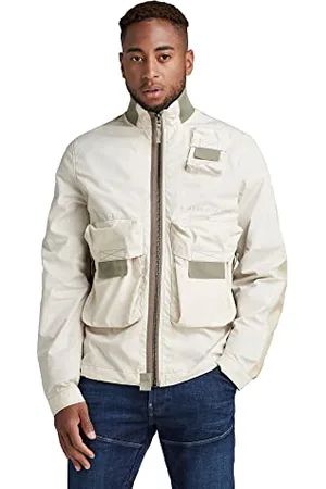 G-Star RAW Męska kurtka Zip Pocket Bomber, Biały (Dk Talc A790-A488), M