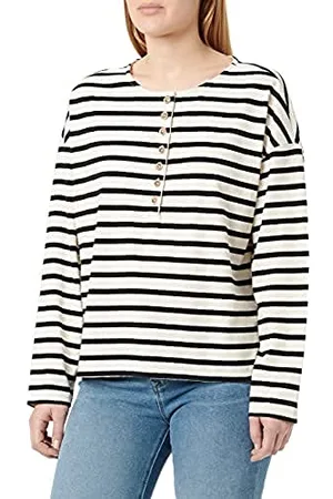 Mavi Damski top T-shirt, czarny w paski, S