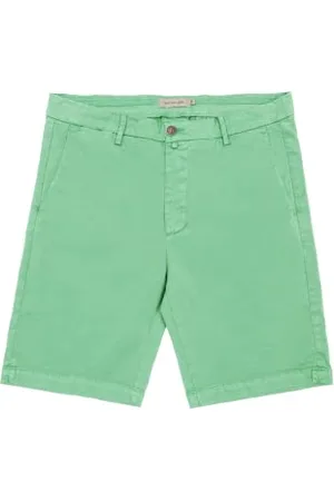 GIANNI LUPO SALTON-S23 Bermudy Casual, miętowe, 42 męskie, miętowe, , 36-46