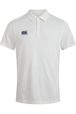 Canterbury Męska koszulka polo krykieta biała koszulka polo, , XXL