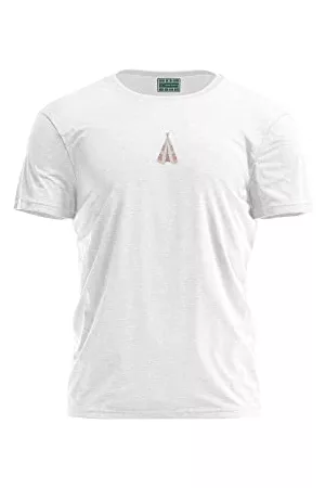 Bona Basics Mężczyzna Sportowe Topy i T-shirty - Druk cyfrowy, męska koszulka podstawowa,%100 bawełna, biała, na co dzień, męskie topy, rozmiar: XL, biały, XL