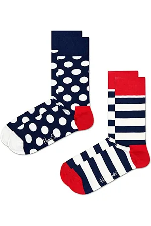 Happy Socks Uniseks 2-Pack Classic Big Dot Skarpetki, , 36-40