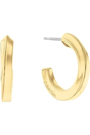 Calvin Klein Kolczyki Koła z Damskiej Kolekcji Twisted Ring, , 35000311