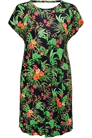 ONLY Damska sukienka ONLFLAWSOME S/S JRS sukienka, Night Sky/AOP:Tropical, S, , S