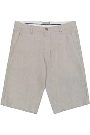 GIANNI LUPO GL5039BD-S23 Bermuda Casual, lina, 44 męskie, beżowe, , 36-46
