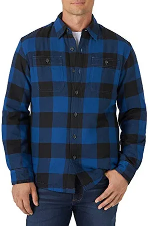 Wrangler Men’s Long Sleeve Sherpa Lined Shirt Jacket