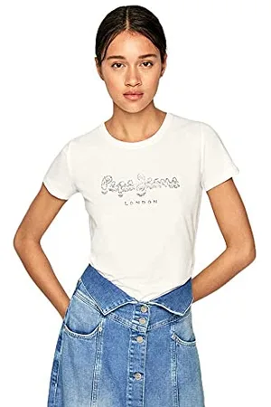 Pepe Jeans Damski biały T-shirt Optic