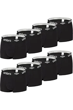 Umbro Bokserki męskie 100% bawełna, bokserki męskie, przewiewna siateczka, naturalna (zestaw 8 sztuk), , XXL