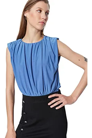 Trendyol Damskie gładkie dzianinowe body, , S, , S