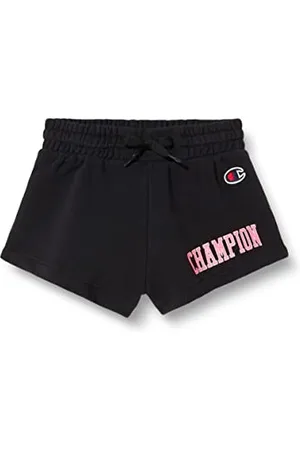 Champion Dziewczynki i chłopcy Rochester 1919-C-campus Regular Shorts, czarne, 7-8 lat, , 7-8 Lat