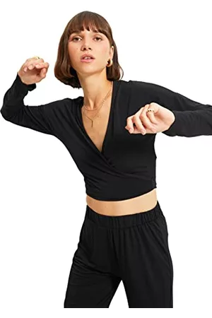 Trendyol Kobieta Bluzki - Bluza damska, czarna, z odkrytymi ramionami, rozmiar XL