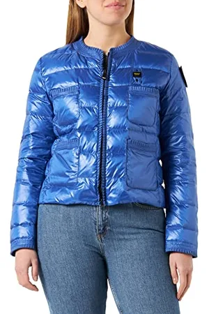 Blauer Krótka kurtka z piór piórami kurtka, 959 Baia Niebieska, XL damska, , XL